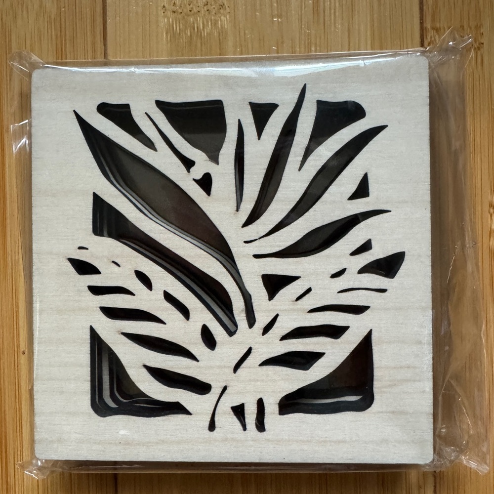 Hawaiian Bird of Paradise Wooden Coasters (Set of 4)